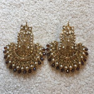Heavy Pakistani indian earrings.